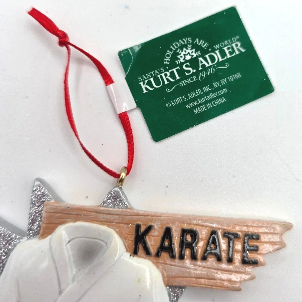 Kurt Adler‎ Karate Martial Arts Uniform Ornament Broken Board Milestone A2041
